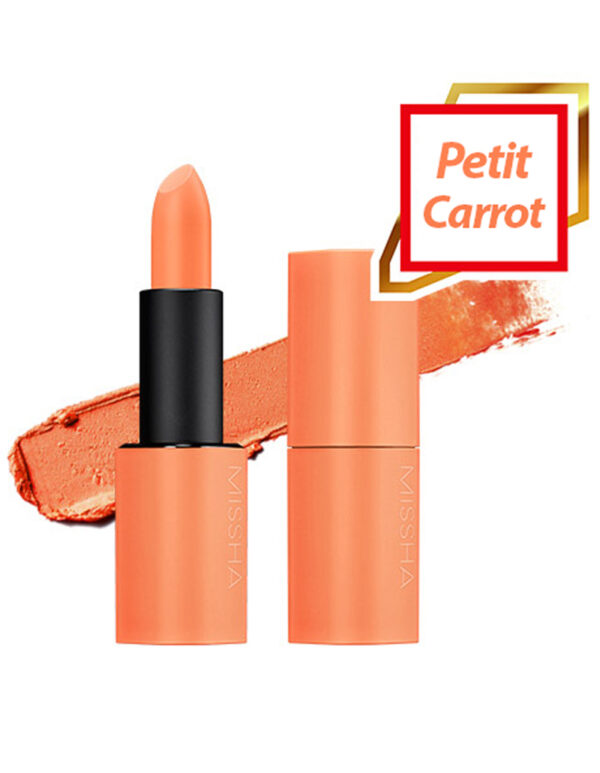 رژلب مخملی میشا رنگ Petit Carrot